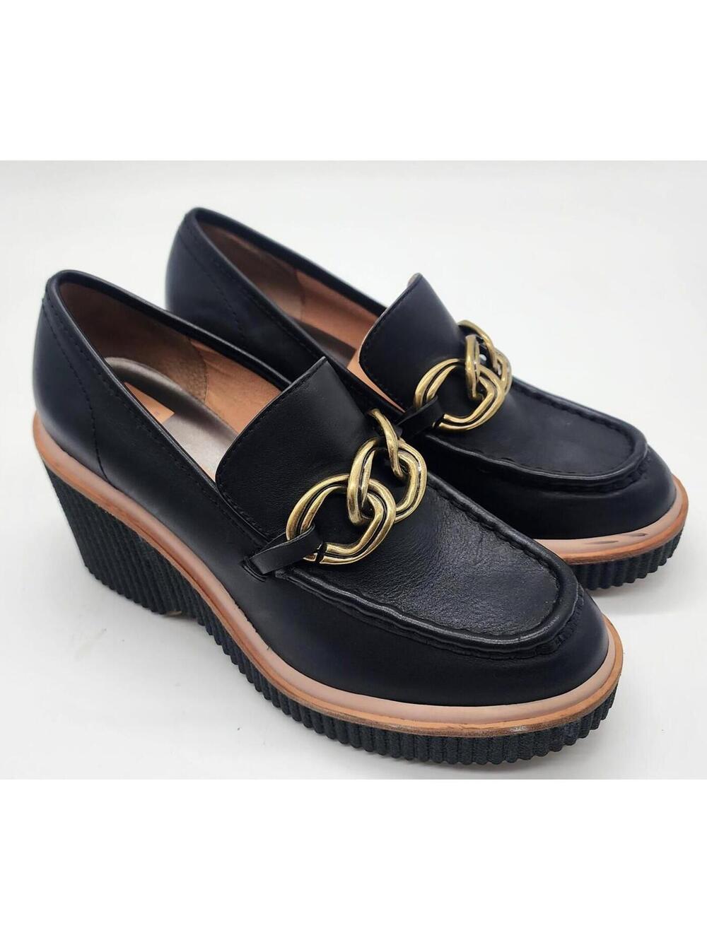 Dolce Vita Women's Brenan Platform Chain Loafers black 9.5